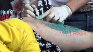 Pin Head Tattoo @ Smiley Dogg International Tattoo Show Footage by Grushenka