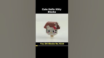 Ice Cream Hello Kitty YZ10 Mini Blocks Preview #lego #brick #miniblock #nanoblock #block
