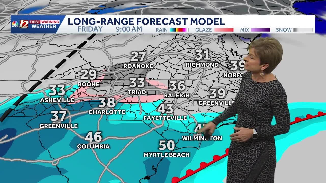 Eyes on the next wintry weather event for Friday - YouTube