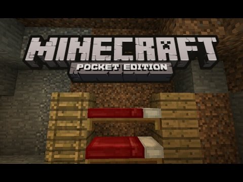 How to make a Bunk  Bed  Minecraft  PE  YouTube