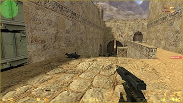 Counter Strike 1.6 Terrorist Gameplay in Dust2 Map with Hard Bots