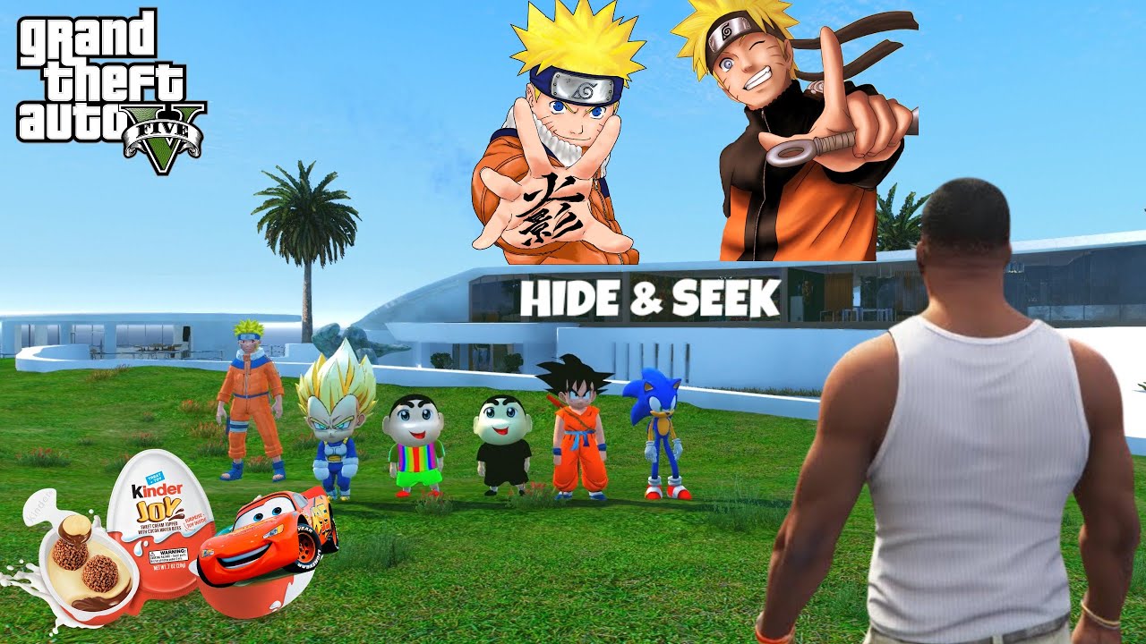 GTA 5 : Franklin Shinchan Playing Hide and Seek