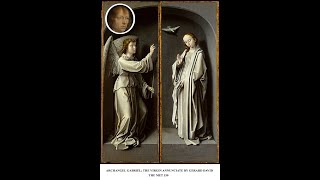 Archangel Gabriel; The Virgin Annunciate by Gerard David - The MET 150