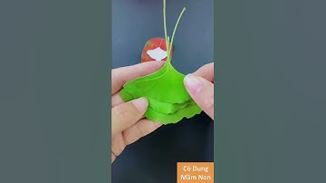 Creative toys (p19) | Công chúa từ lá cây #shorts #tranh