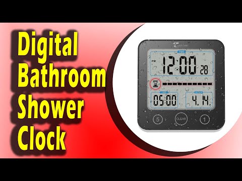 Shower Clock : Toilet Tree Products Digital Bathroom Shower Clock