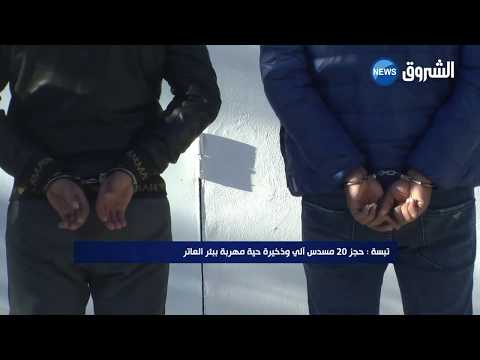 تبسة حجز 20 مسدس آلي وذخيرة حية مهربة ببئر العاتر