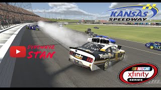 Almost cleared it  iRacing NASCAR Xfinity Series at Kansas 4/30/24