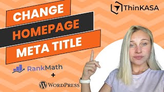 How to Change Your Homepage's Meta Title and Description