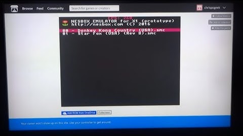 Nesbox - How to play NES, SNES, Genesis, GBA ROMS on Xbox One