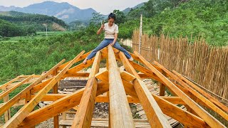 50 Days: Process of chiseling, assembling & framing a roof  - Build good quality wooden house