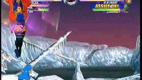 MvC2 Online (360): Brett (Psy/Tha/IM) vs useleSSSavant (Jug/Hood/Col) 42 .:1.12.11:.