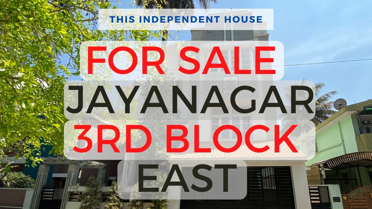 Beautiful 4 Bedroom Home built on a 40x60 BDA Plot For Sale in Jayanagar 3rd  Block East, RBI Colony 