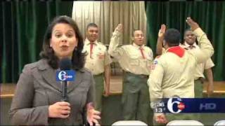 Boy Scout Troop Marches In President Obama's Inauguration Ceremony