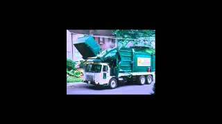 Mill Valley Refuse Service Truck #6 Collecting Christmas Trees