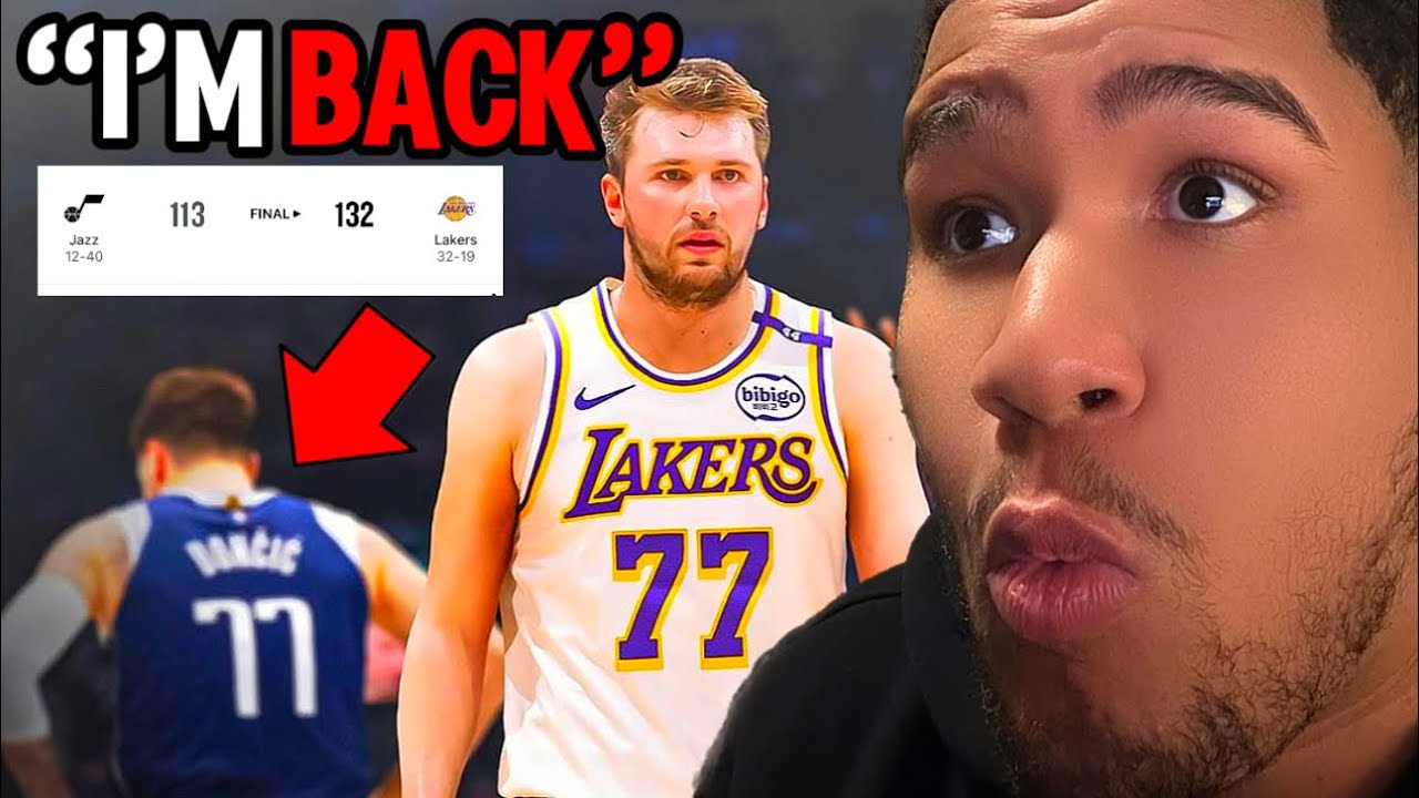 LUKA DONCIC *DEBUT* Los Angeles Lakers vs Utah Jazz Full Game ...