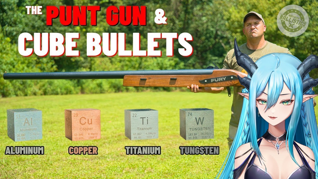 Giant CUBE Bullets & The Punt Gun (The Biggest Shotgun EVER !!!) (Kentucky Ballistics React)