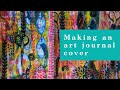 Mindful mark making on cover of art journal
