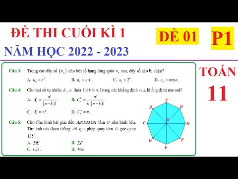 Video TOÁN 11 - ĐỀ 1 - P1 - ĐỀ THI CUỐI HỌC KÌ 1 TOÁN 11 NĂM... - youtube