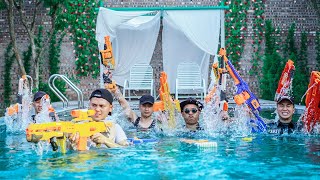 3T Nerf War : SEAL X Warriors Nerf Guns Fight Criminals Dr Ken Crazy The Battle In The Villa