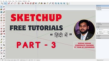 SketchUp Tutorial - Part 3 MOVE, COPY, ARRAY, ROTATE, SCALE, OFFSET Tutorial #sketchup