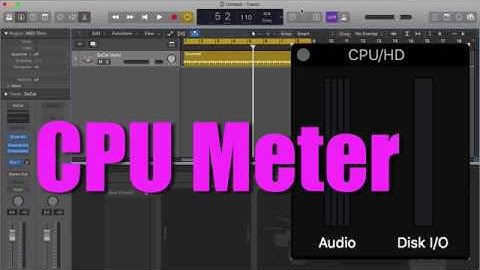 Showing the Full CPU Meter in Logic Pro X
