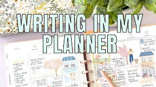 Writing in My Planner | How I Write Plans In My Decorative Spread | Weekly Plan With Me