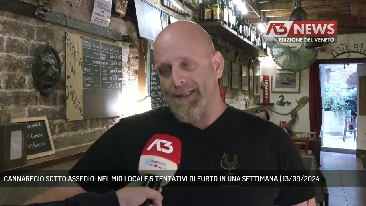 CANNAREGIO SOTTO ASSEDIO: NEL MIO LOCALE 5 TENTATIVI DI FURTO IN UNA SETTIMANA | 13/09/2024