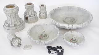 XBrand Instructional Video Fountain HC-243-8298 /GR/BE/BR/WT
