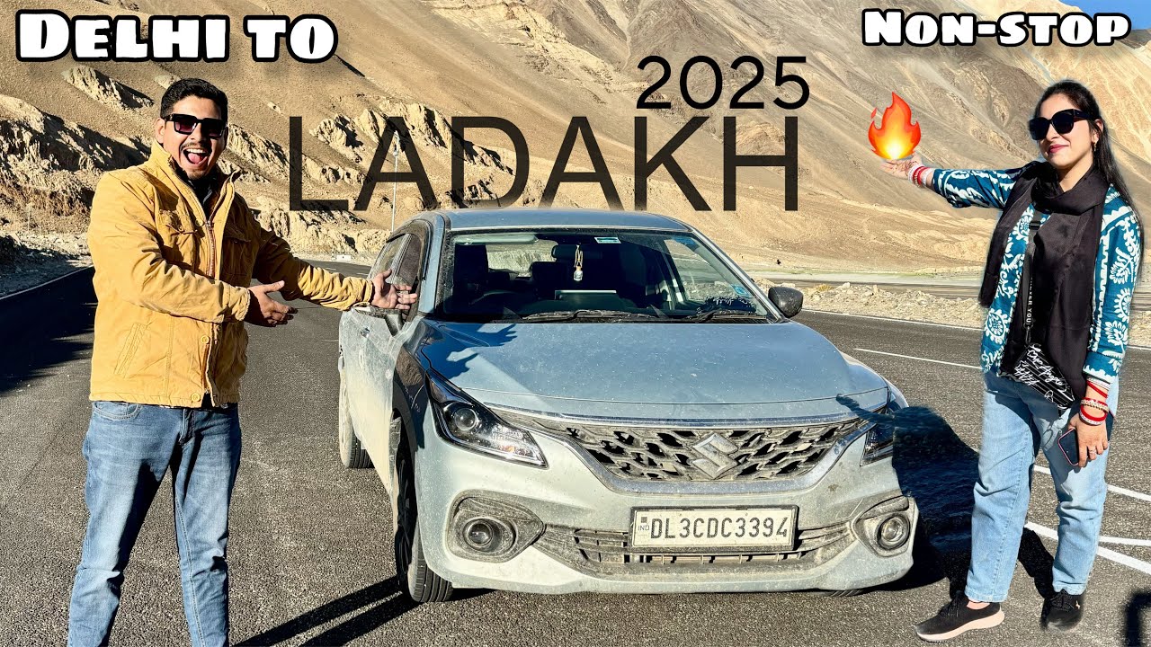 DELHI TO LADAKH NON-STOP IN 2025😱||LADAKH ROAD TRIP BY BALENO😍||DELHI TO MANALI🔥||EP-1