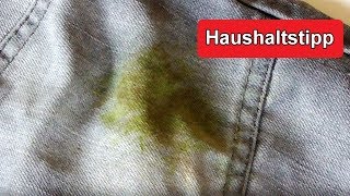 Grasflecken Aus Kleidung Mit Essig Entfernen Anleitung Grasfleck Jeans Trikot Hose Rausbekommen Youtube