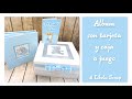 ALBUM FACIL CON RECORTES y caja a juego