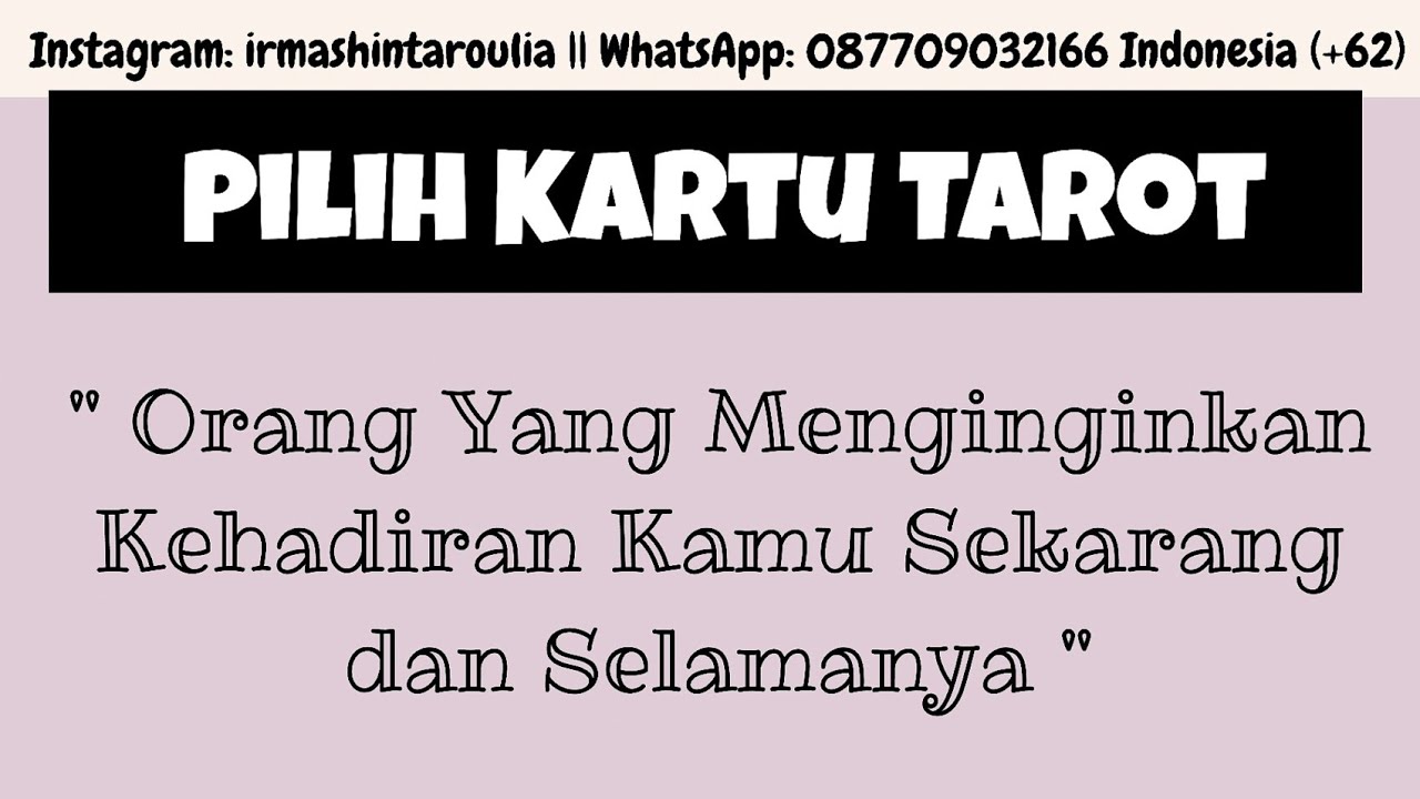 💙 Pilih Kartu Tarot 💜 Orang Yang Menginginkan Kehadiran Kamu Sekarang Dan Selamanya