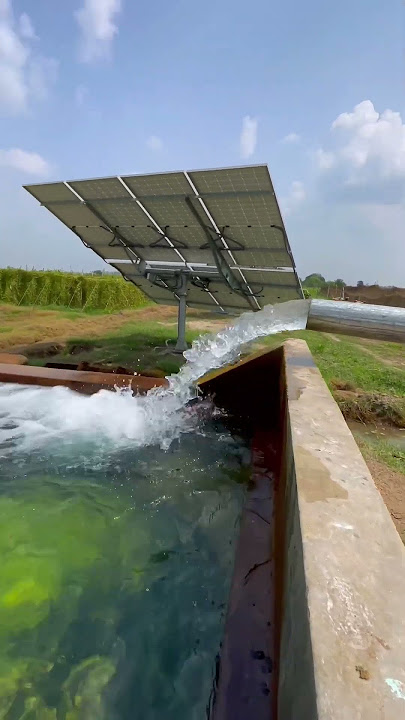 Solar Tubewell in Sunlight | 6 inch solar tube well | 14 solar panel