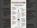 Parts of Syring a simple guide by #thenursestudy #bscnursing #viral #ai #nursingofficeronline