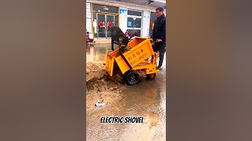 Electric Shovel, self load unload dump, One machine for multiple uses #agriculture Trolley