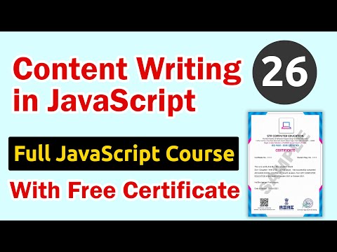 Content Writing in JavaScript