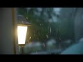 4時間の穏やかな夜の雨、睡眠のための雨の音 - 不眠症を克服し、リラックスし、勉強するための暗い画面