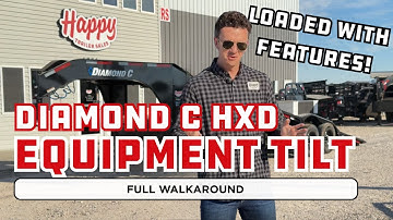 The Ultimate Equipment Tilt Trailer! Diamond C HXD First Look