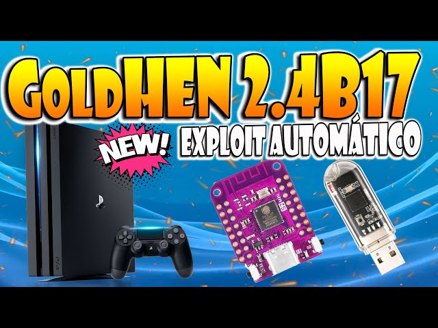 Auto Exploit Nueva Version de GOLDHEN para PS4 con EspS2 Mini y USB CHINO  Solo 9 00 class=