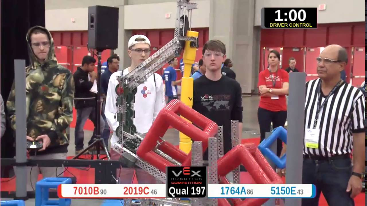 2015 VRC Arts Q197 - 7010B 2019C vs 1764A 5150E - 23 to 54 - VEX Worlds 2015 - Arts Division