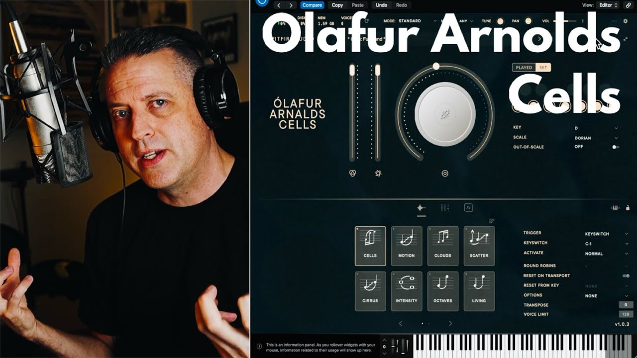 Spitfire Audio Olafur Arnalds Cells - composing cinematic music using only this library