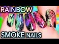 Rainbow Holo Smoke Nails | Mani-swap with Elleandish!