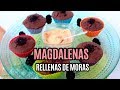 MAGDALENAS RELLENAS DE MORAS | Fit in Healty Life