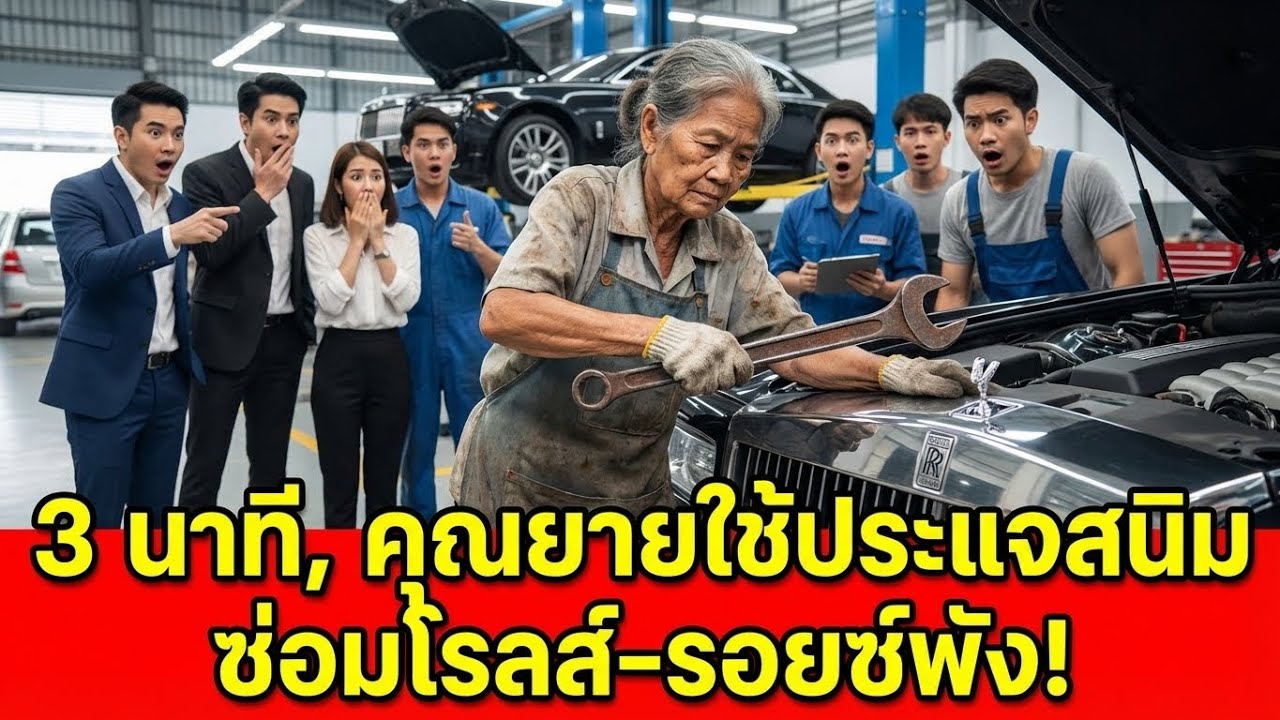 ตะลึงทั้งอู่! ยายเก็บขยะซ่อมรถหรู 50 ล้าน เสร็จใน 3 นาที... เศรษฐีรู้ความจริงถึงกับเข่าทรุด!