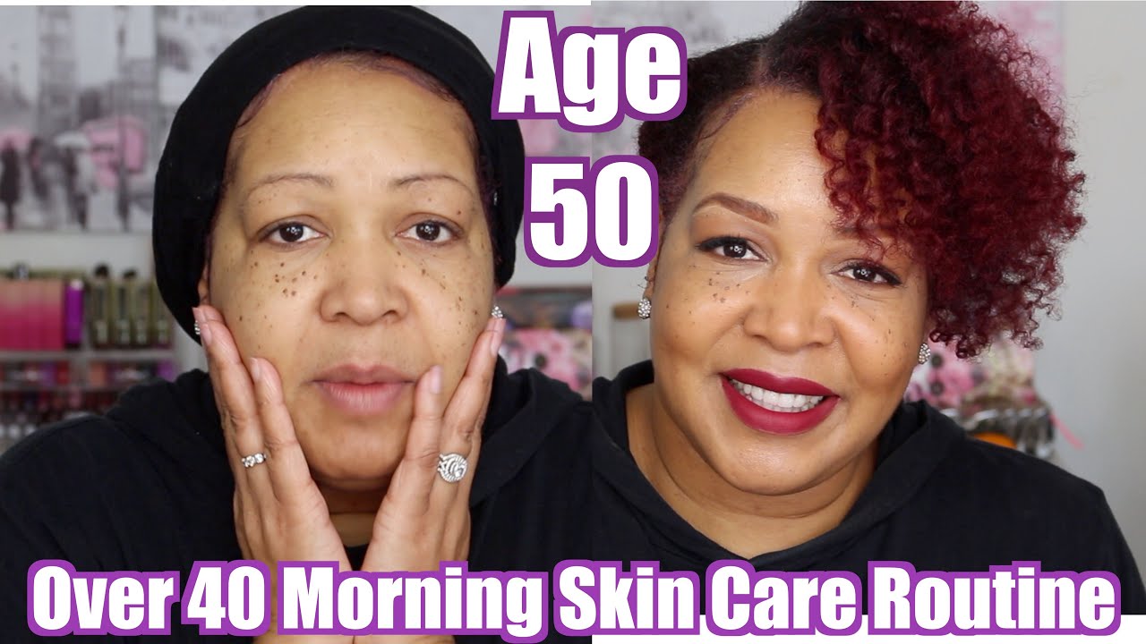 My Anti Aging AM Skincare Routine | Mature Skin | OVER 40 - YouTube