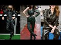 Latest and trendy leather dresses / Beautiful ideas