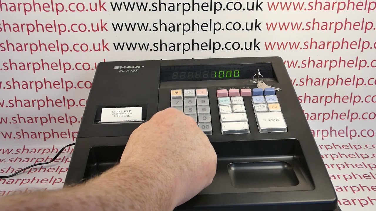 E34 Error Message Sharp XE-A137 / XEA137 / XE-A147 / XEA147 Cash