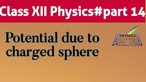 Potential due to charged sphere