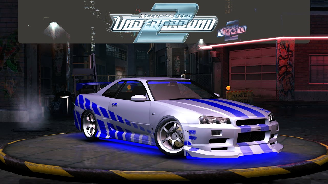 NFS Underground 2 - Brian O'Connor's Nissan Skyline GT-R R34 Tuning & Customization