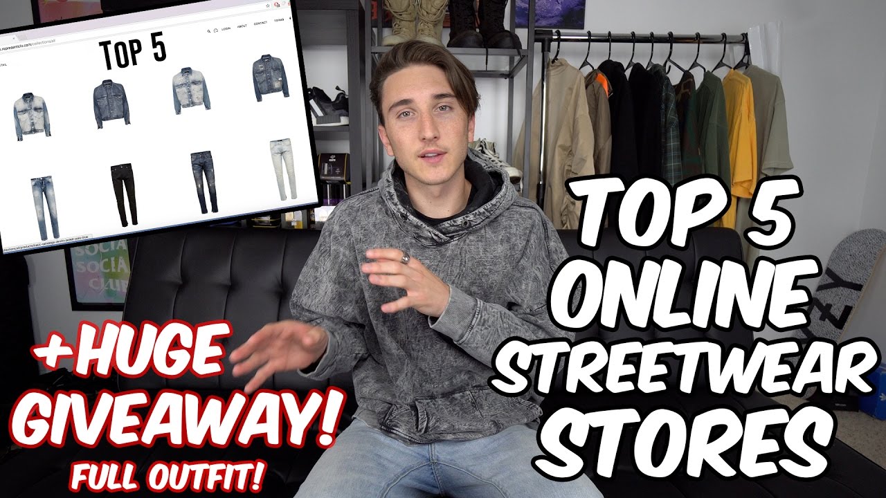 TOP 5 ONLINE STREETWEAR STORES TO SHOP AT YouTube